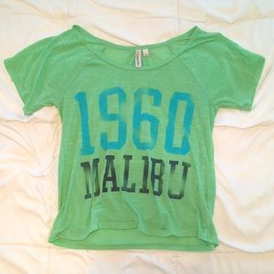 Hand Ten - Light Green Malibu Top